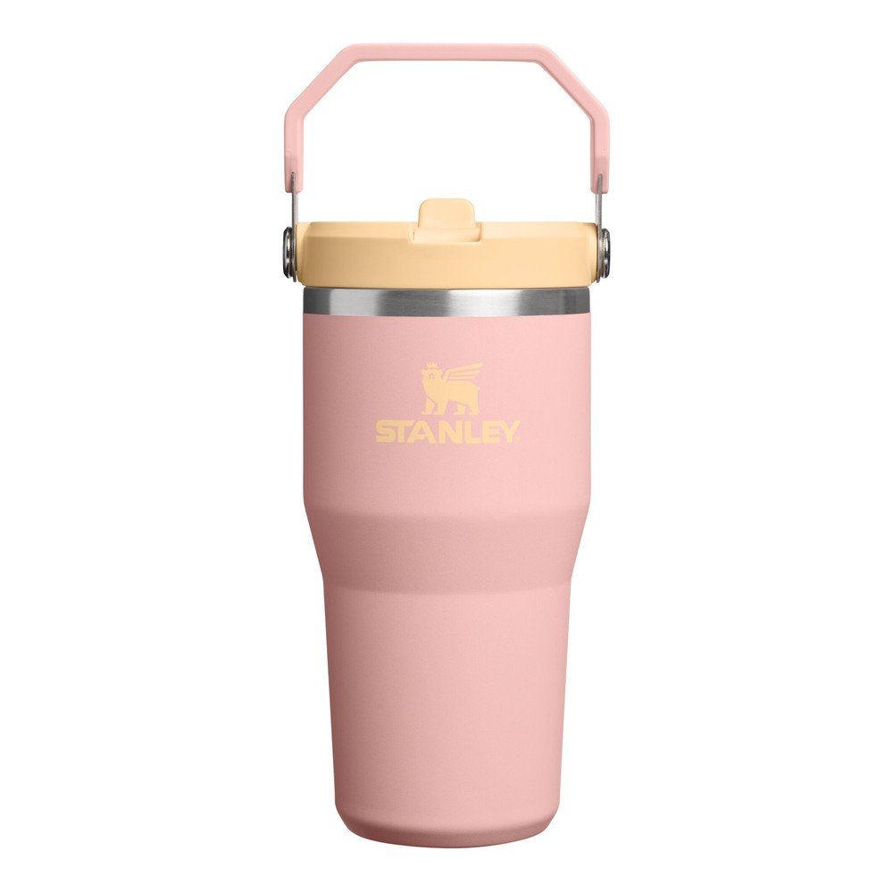 Barackszínű rozsdamentes acél termosz 600 ml IceFlow™ Flip Straw 2.0 Tumbler Peach Rose – Stanley