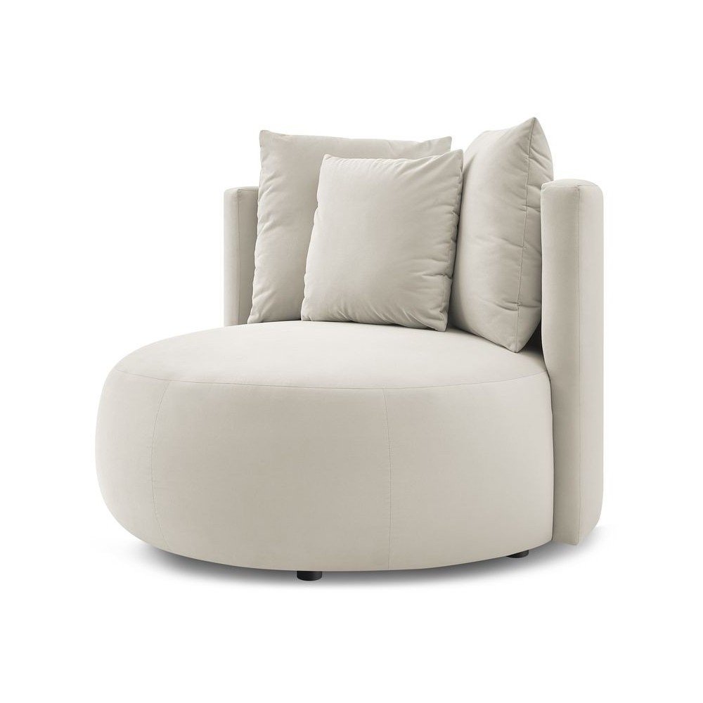 Bézs bársony fotel Cesar – Bobochic Paris