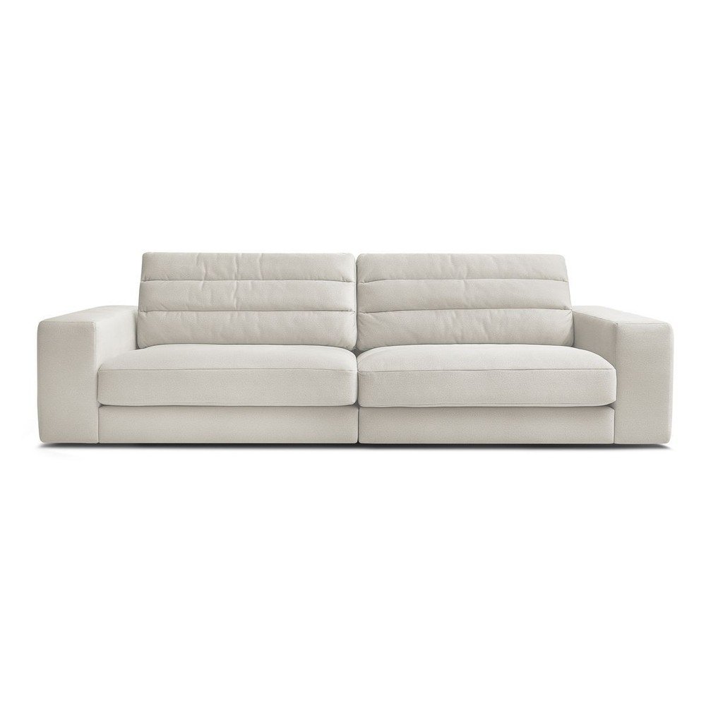 Bézs bársony kanapé 276 cm Sierra – Bobochic Paris