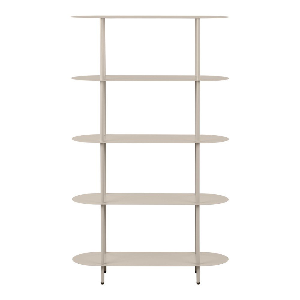 Bézs fém polcos állvány 90x150x31 cm Rieti – House Nordic