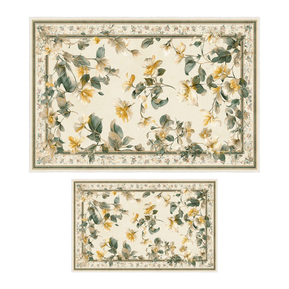 Bézs fürdőszobai kilépő szett 2 db-os 60x100 cm – Foutastic