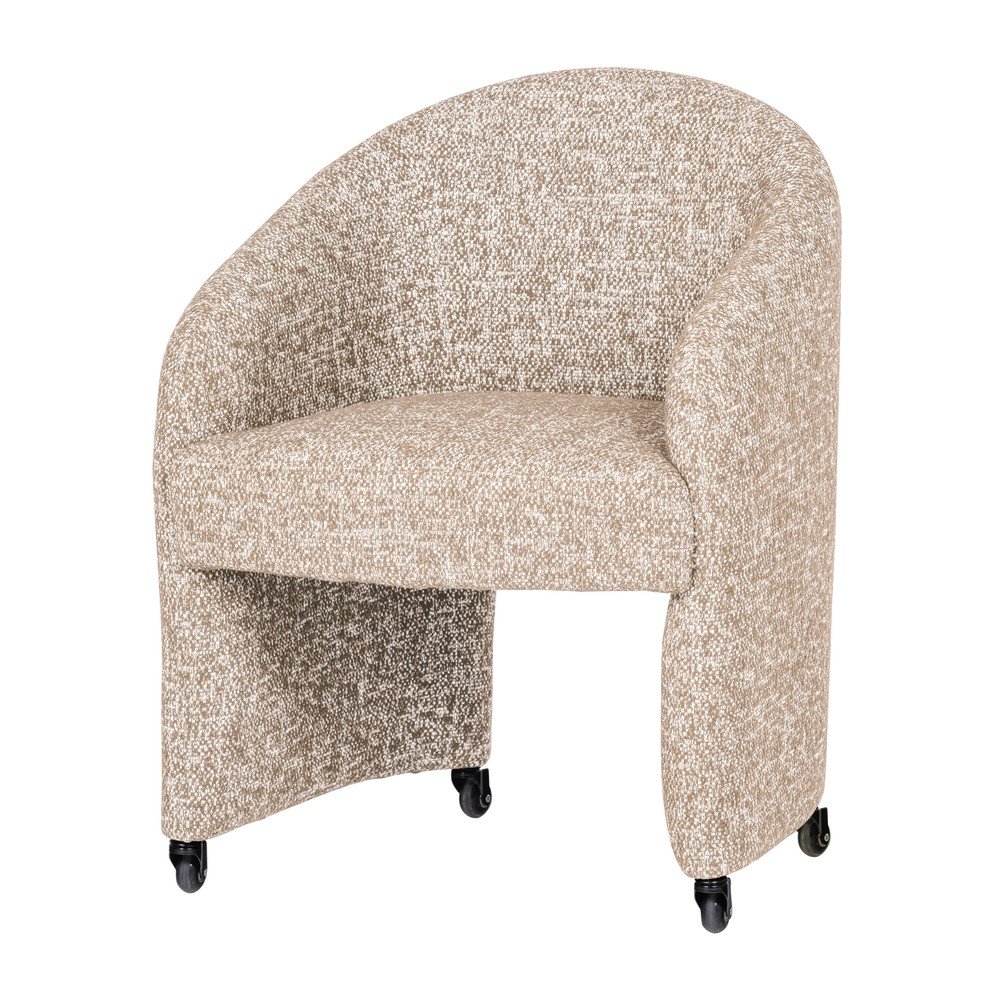 Bézs kárpitozott irodai szék Cordo – WOOOD