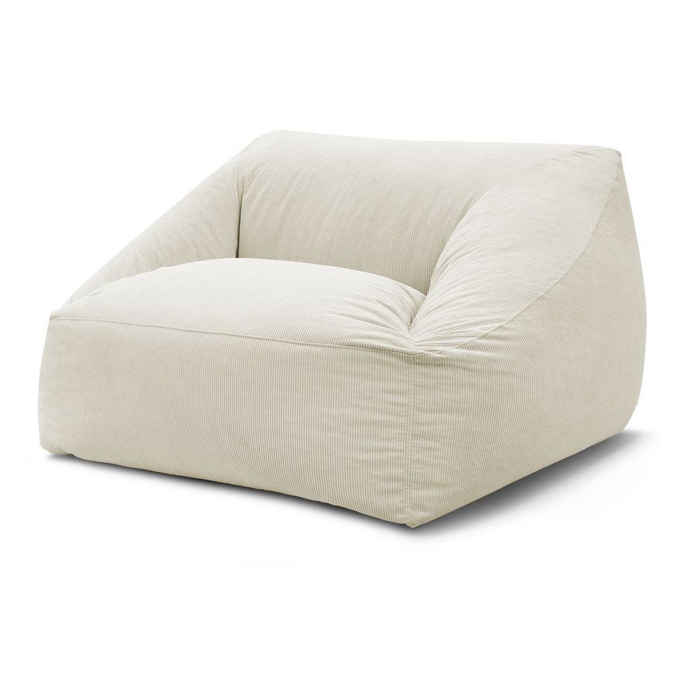 Bézs kordbársony babzsákfotel Lilibet – Bobochic Paris