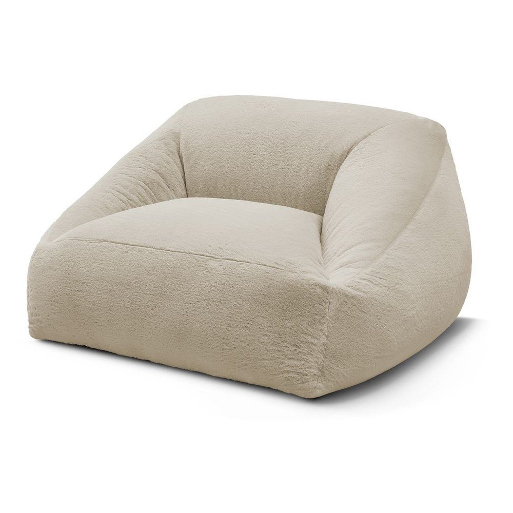 Bézs műszőrme babzsákfotel Lilibet – Bobochic Paris