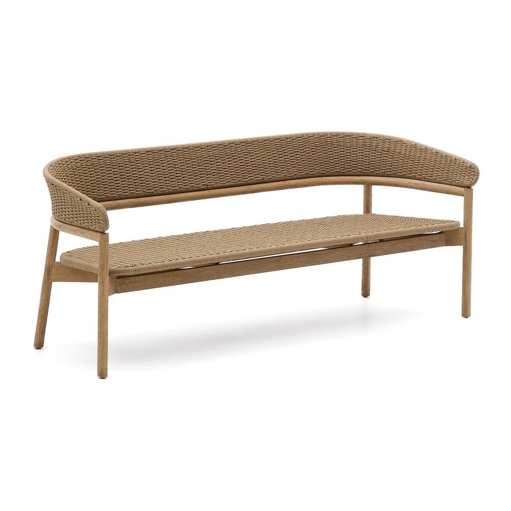 Bézs-natúr színű akácfa kerti kanapé Arinella – Kave Home