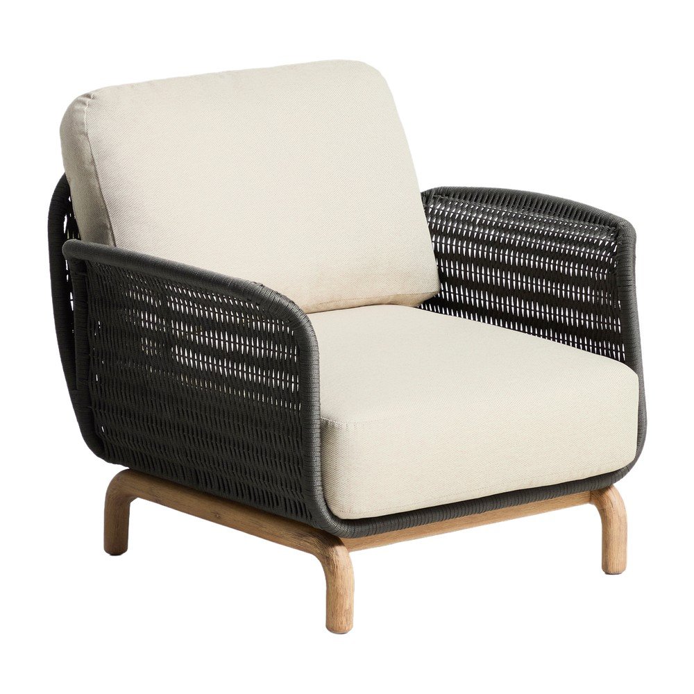 Bézs párnázott kerti fotel Alipa – Kave Home