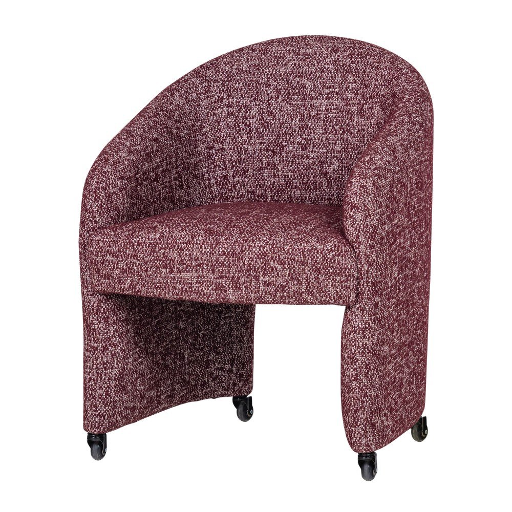 Borvörös kárpitozott irodai szék Cordo – WOOOD