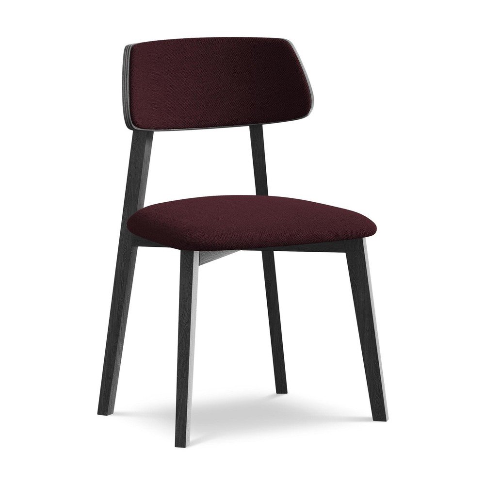 Borvörös tömörfa étkezőszék Niu – Makamii