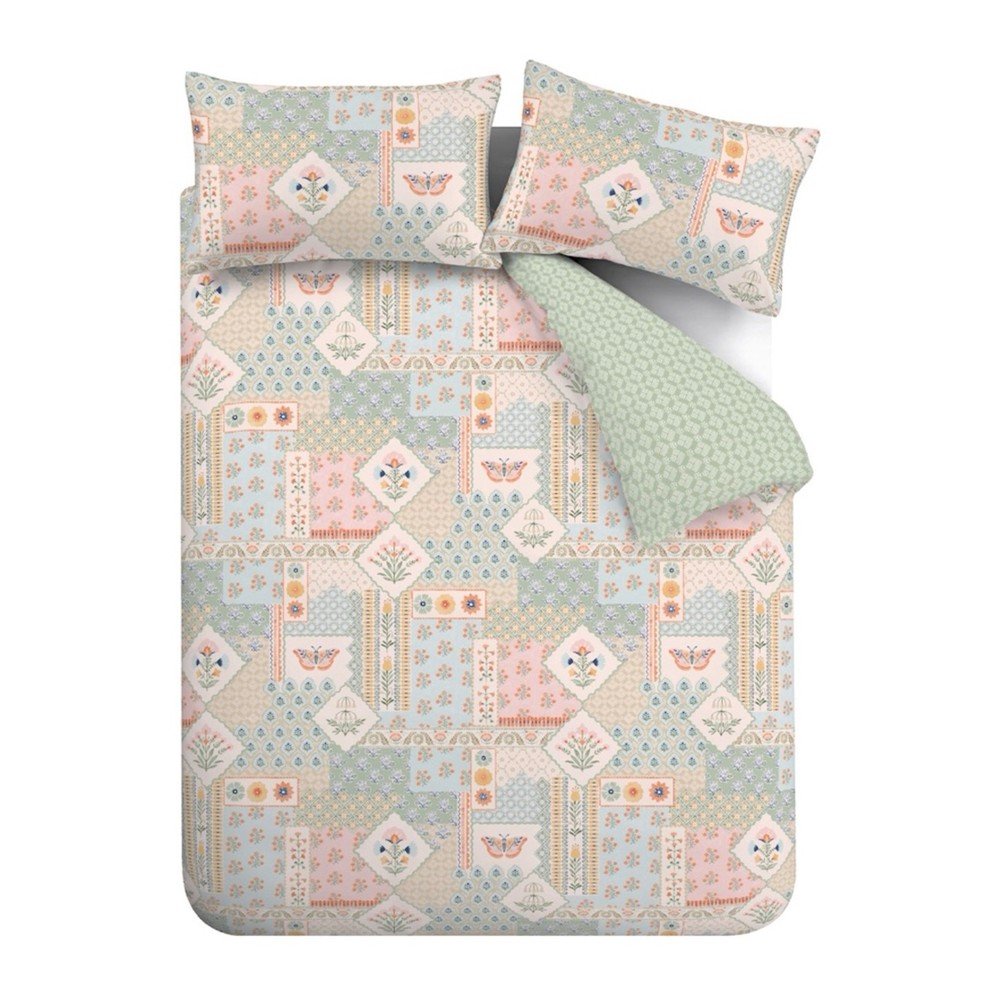 Egyszemélyes ágyneműhuzat 135x200 cm Folk Patchwork – Catherine Lansfield