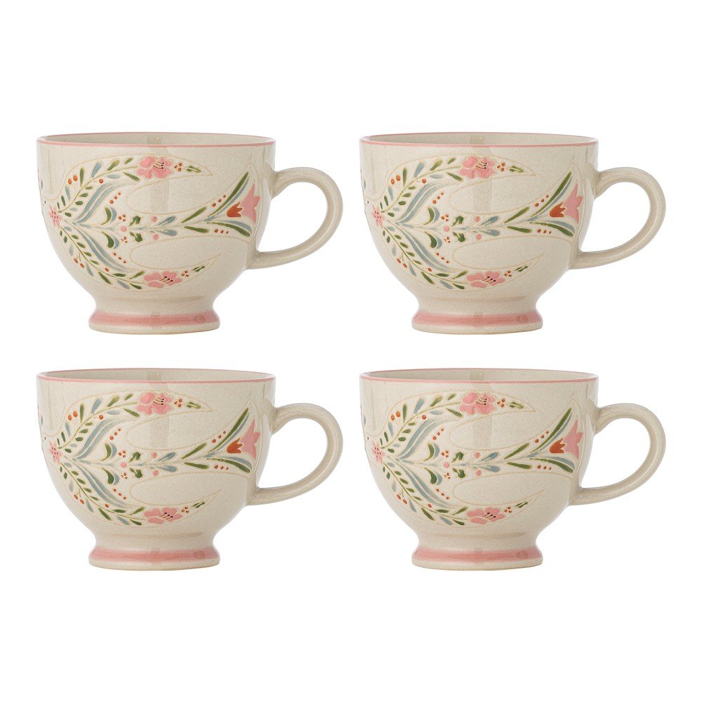 Fehér kerámia bögre szett 4 db-os 400 ml Rosalynde – Bloomingville