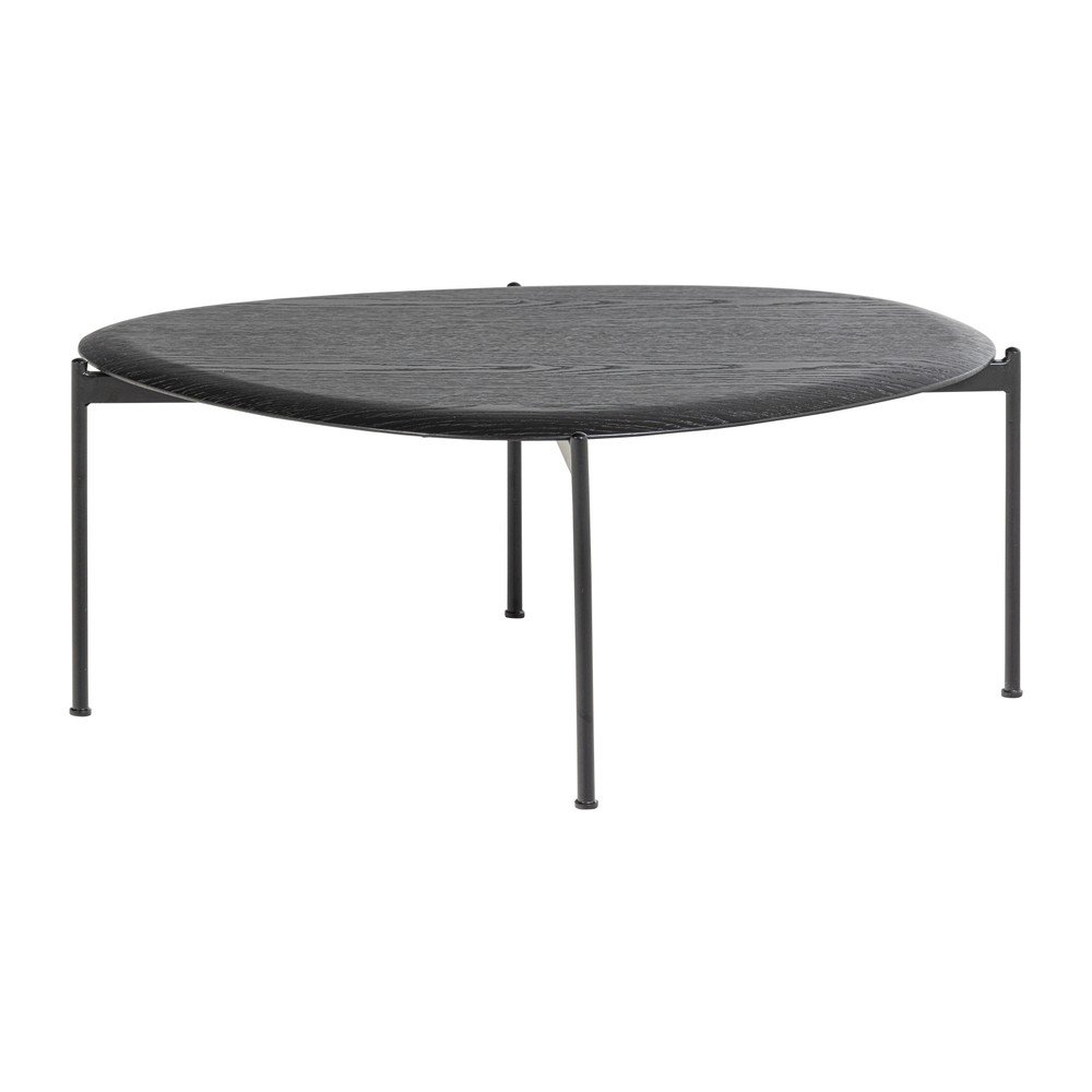 Fekete dohányzóasztal 67x92 cm Kota – WOOOD