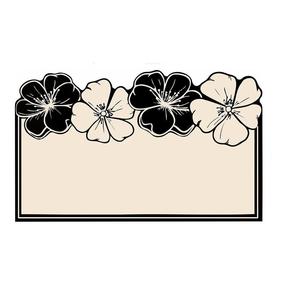 Fekete-krémszínű fürdőszobai kilépő 60x100 cm Morpho – Foutastic