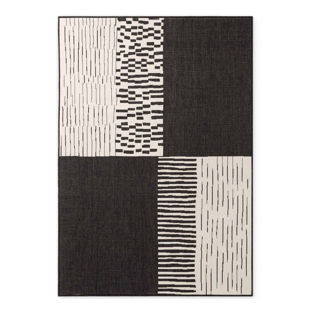 Fekete-krémszínű kültéri-beltéri szőnyeg 160x230 cm Haringey Acacia – Ted Baker