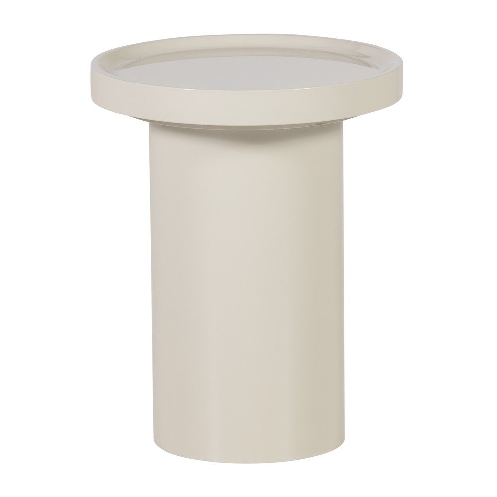 Fényes kerek tárolóasztal ø 40 cm Veluna – WOOOD