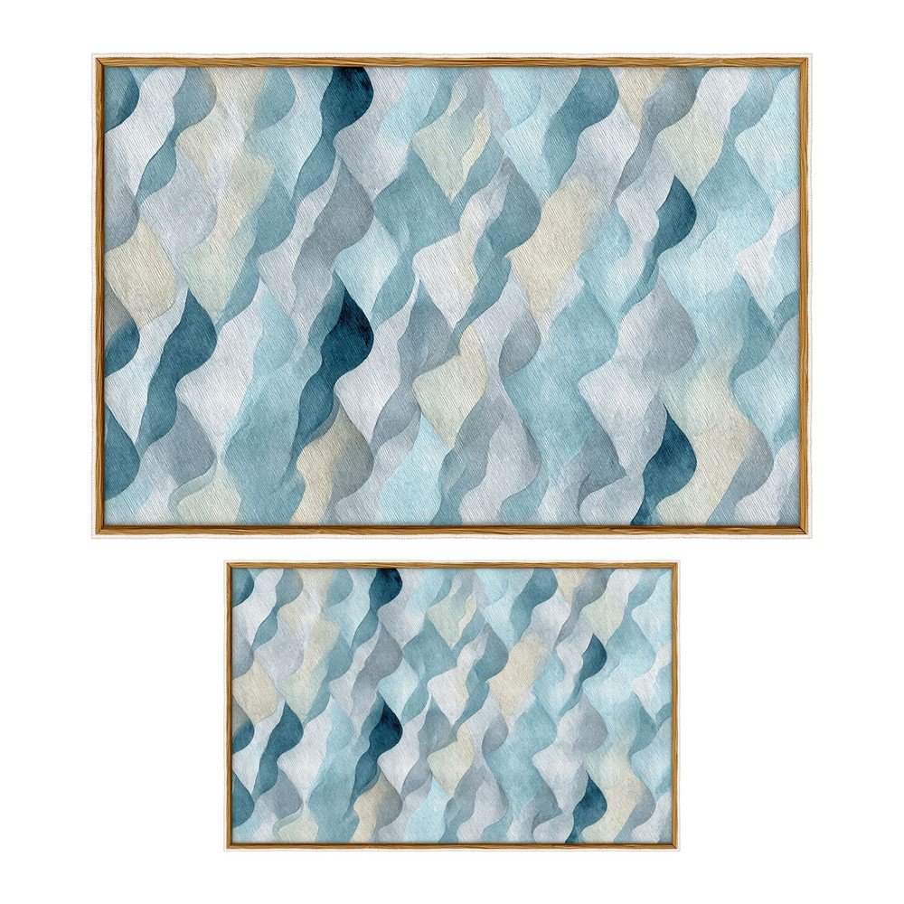 Kék fürdőszobai kilépő szett 2 db-os 60x100 cm – Foutastic