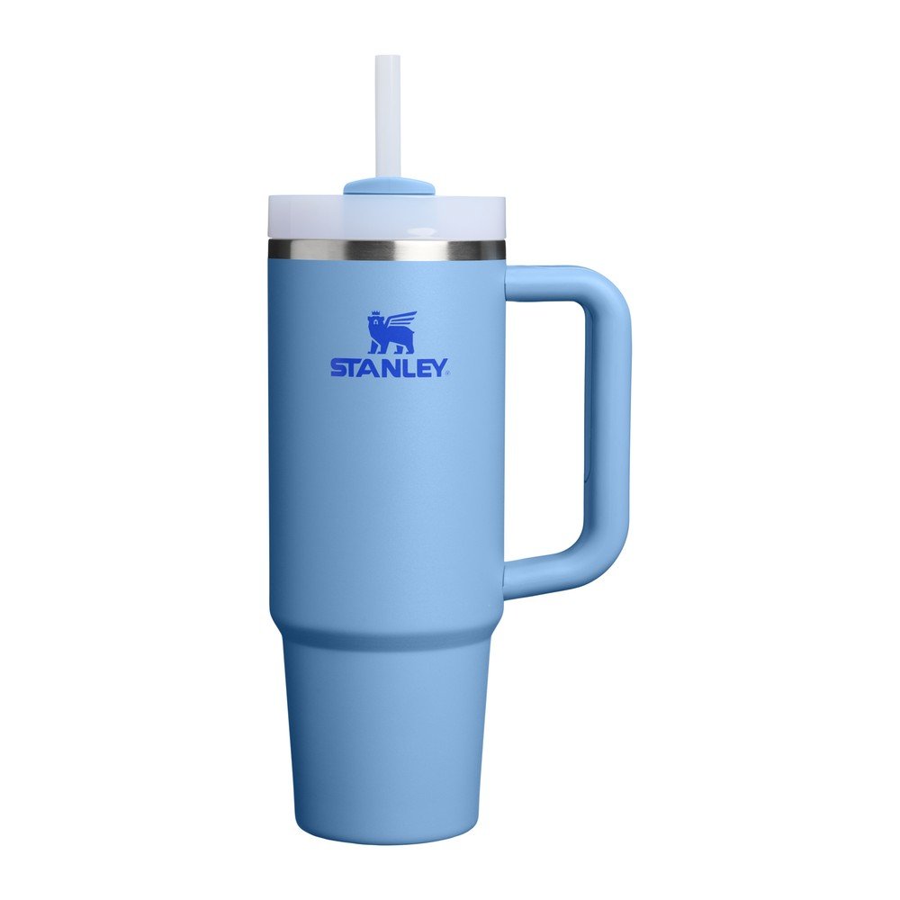 Kék rozsdamentes acél termosz szívószállal 890 ml Quencher H2.O FlowState™ Tumbler Blue Sky – Stanley
