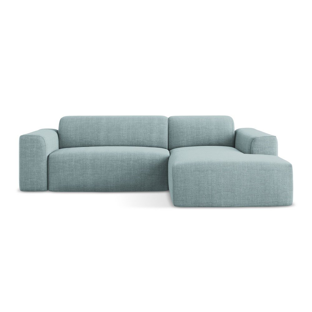 Kék sarokkanapé (jobb oldali-heverő résszel) Keli – Makamii