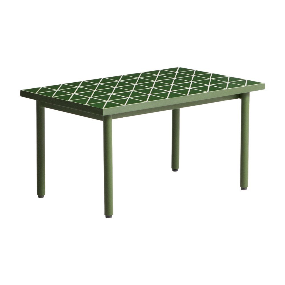 Kerti kisasztal kerámia asztallappal 51x81 cm Maurina – Kave Home