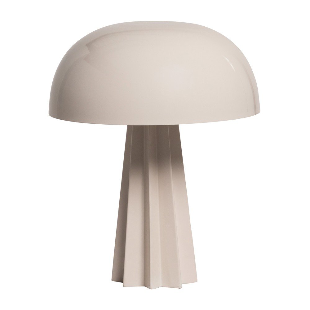 Krémszínű fém asztali lámpa (magasság 29 cm) Virel – WOOOD