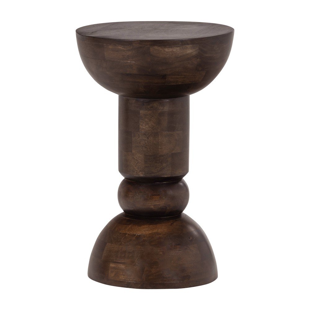 Mangófa kerek tárolóasztal ø 46 cm Emel – WOOOD