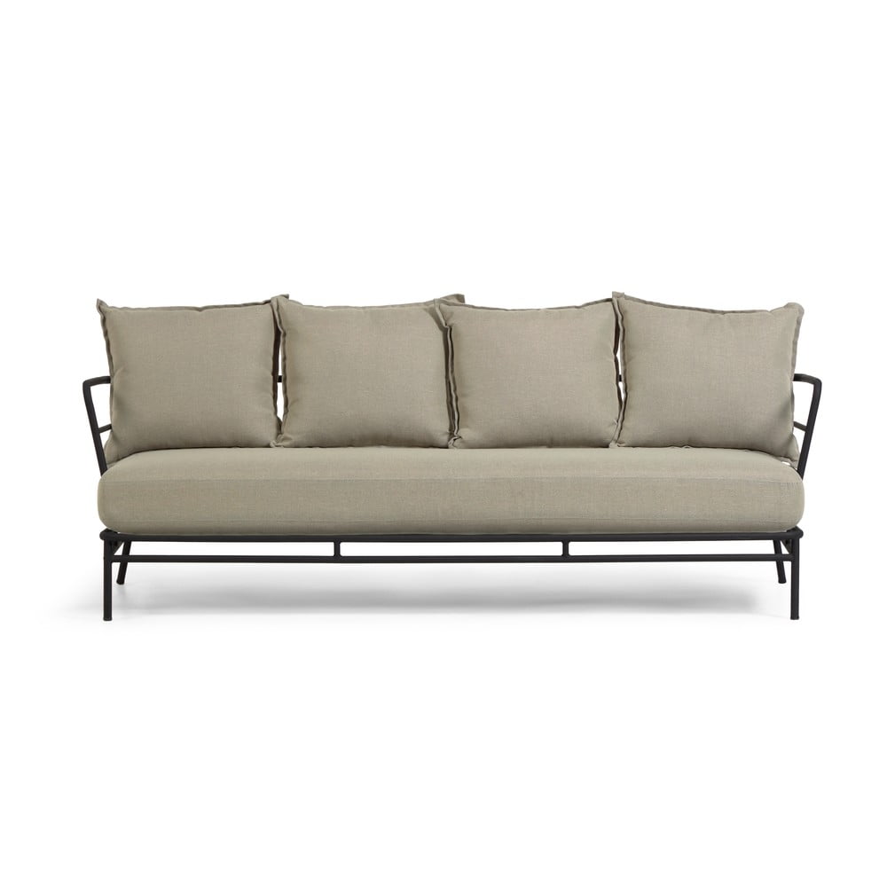 Mareluz bézs fémszerkezetű kerti kanapé - Kave Home