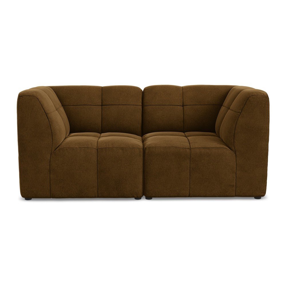 Mustársárga bársony kanapé 180 cm Aloha – Makamii