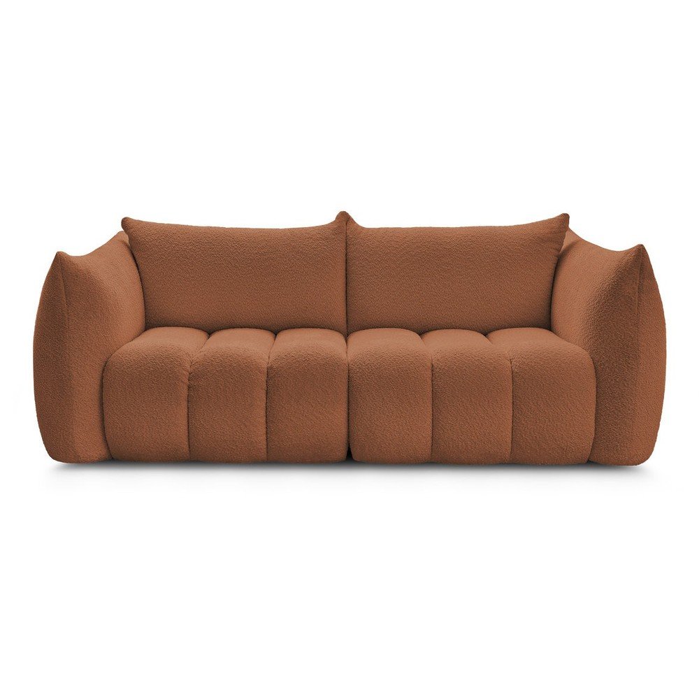 Narancssárga buklé kanapé 234 cm Azra – Bobochic Paris