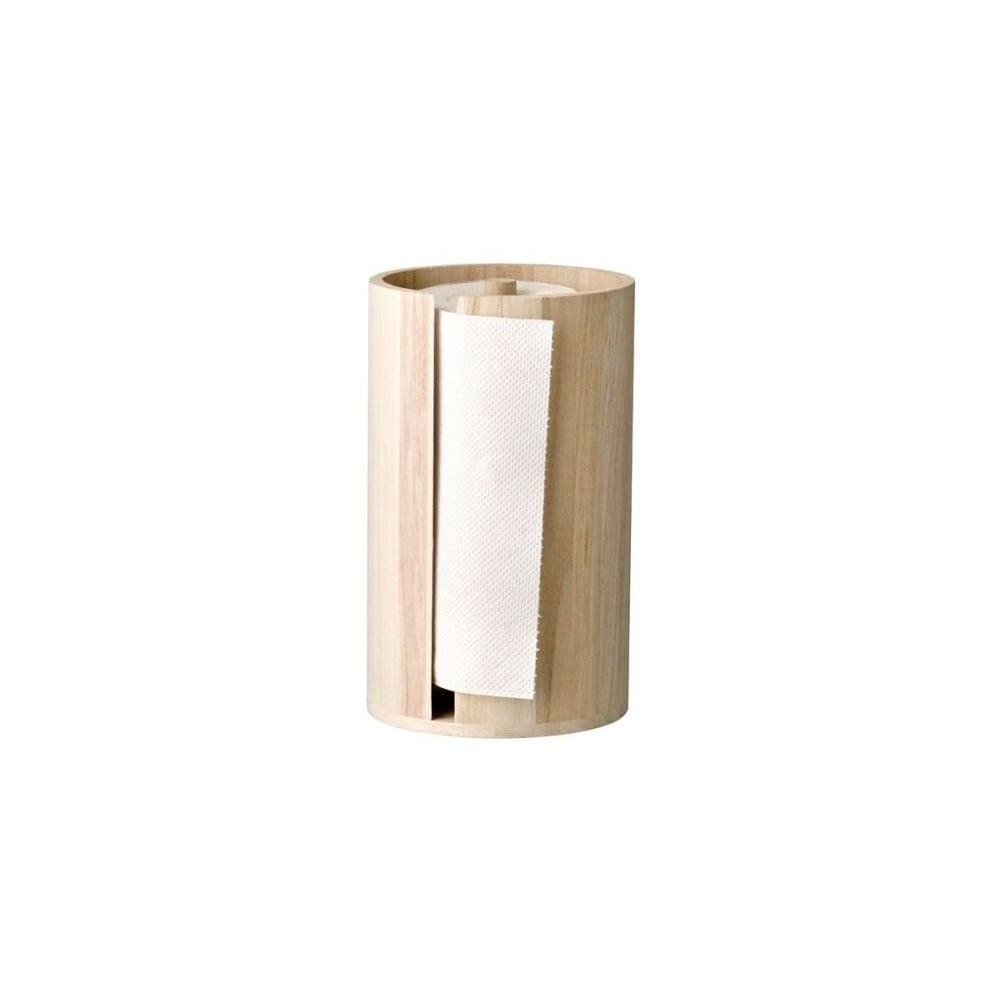 Natúr színű fa papírtörlő tartó ø 14