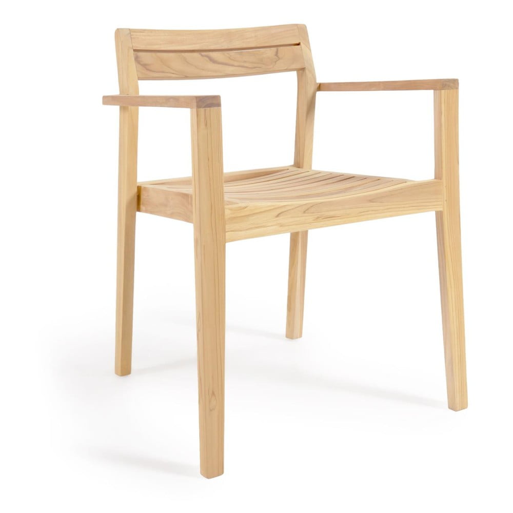 Natúr színű tömörfa kerti szék Victoire – Kave Home