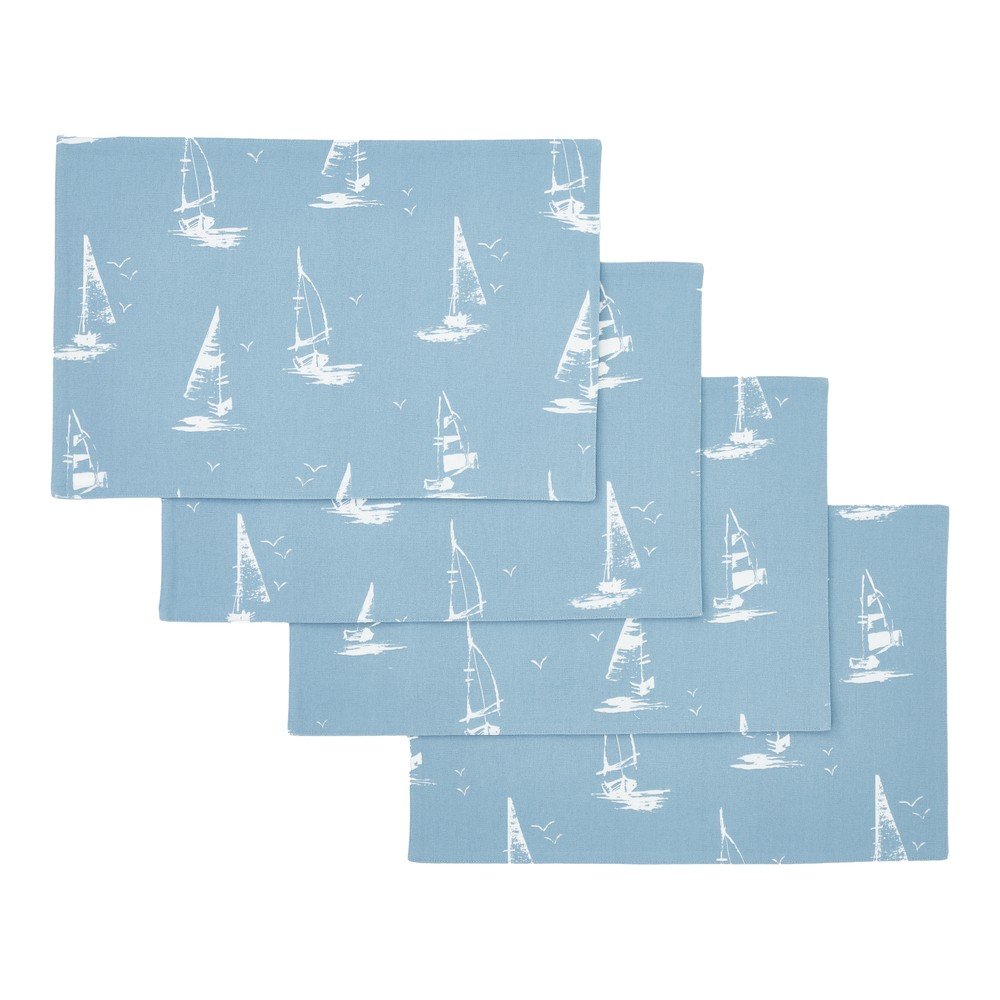Pamut tányéralátét szett 4 db-os 30x46 cm Salcombe Boats – Catherine Lansfield