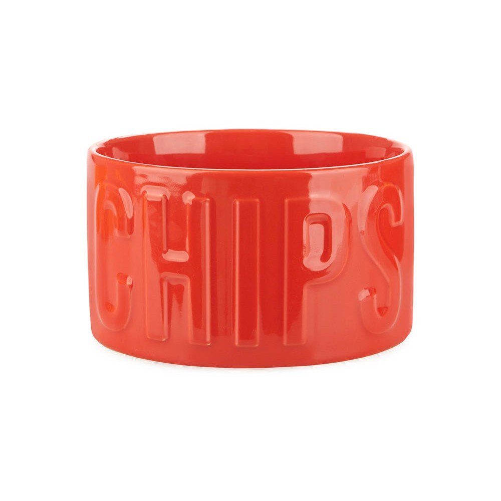 Piros kerámia szervírozó tálka 1 l Chips – Balvi
