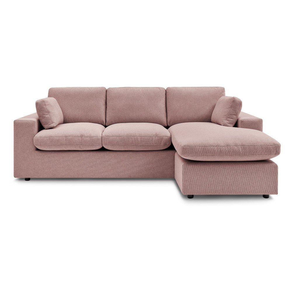 Rózsaszín sarokkanapé Belair – Bobochic Paris