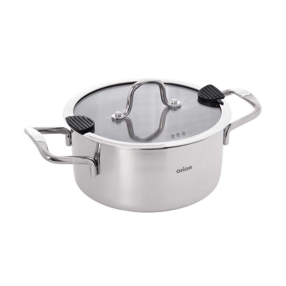 Rozsdamentes acél lábas fedővel 1