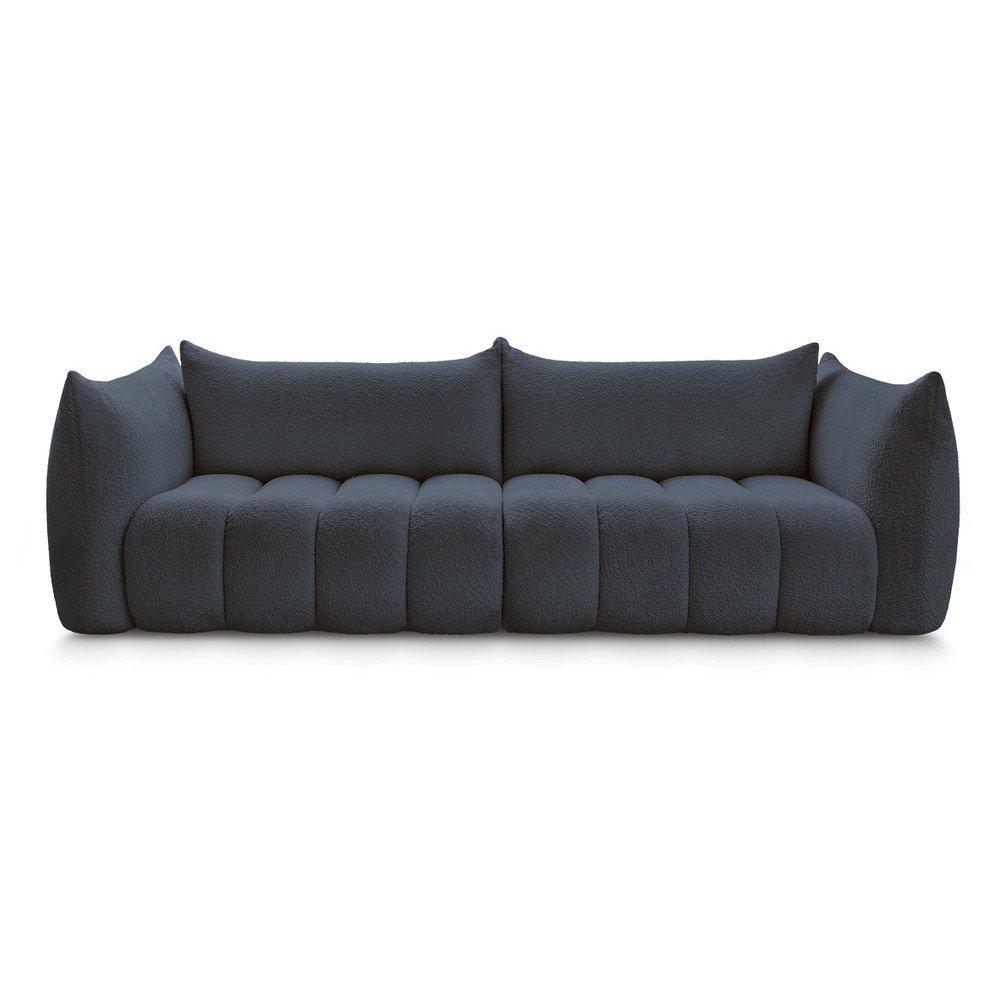 Sötétkék buklé kanapé 286 cm Azra – Bobochic Paris