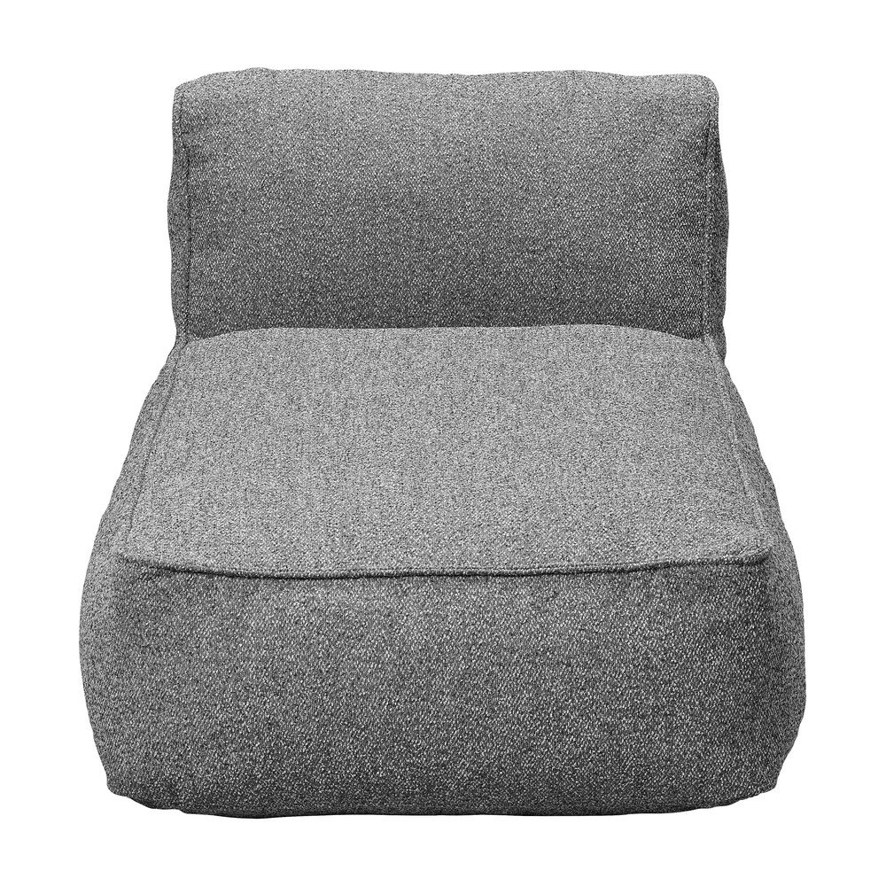 Szürke kerti kanapé modul (heverő résszel) Grow – Blomus