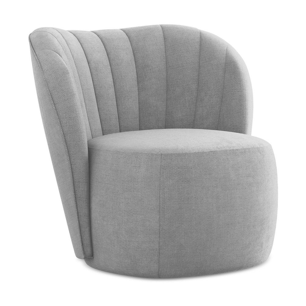 Szürke zsenília fotel Keloa – Makamii