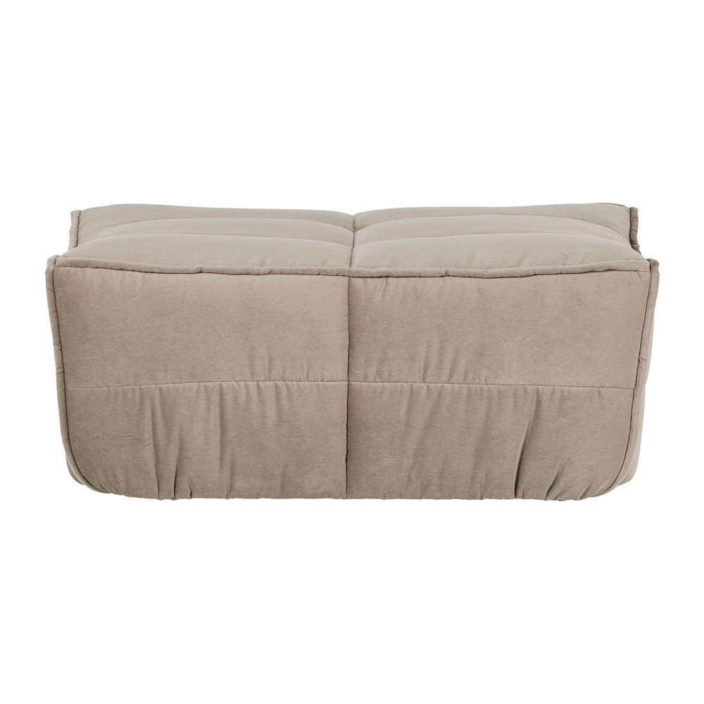 Szürkésbarna bársony kárpitozott lábtartó Cluster – vtwonen