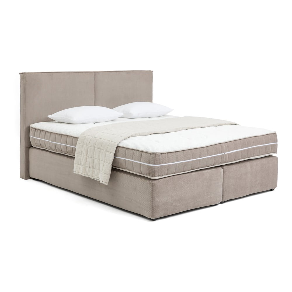 Szürkésbarna boxspring ágy 180x200 cm Olia Bold – Bonami Selection