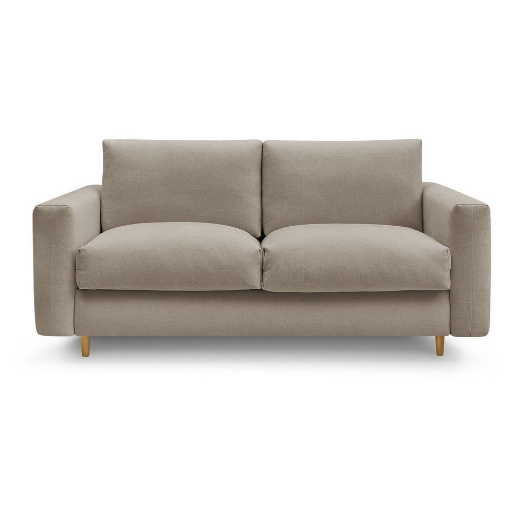 Szürkésbarna kanapé mindennapos alvásra-kinyitható 220 cm Cocoone – Bobochic Paris