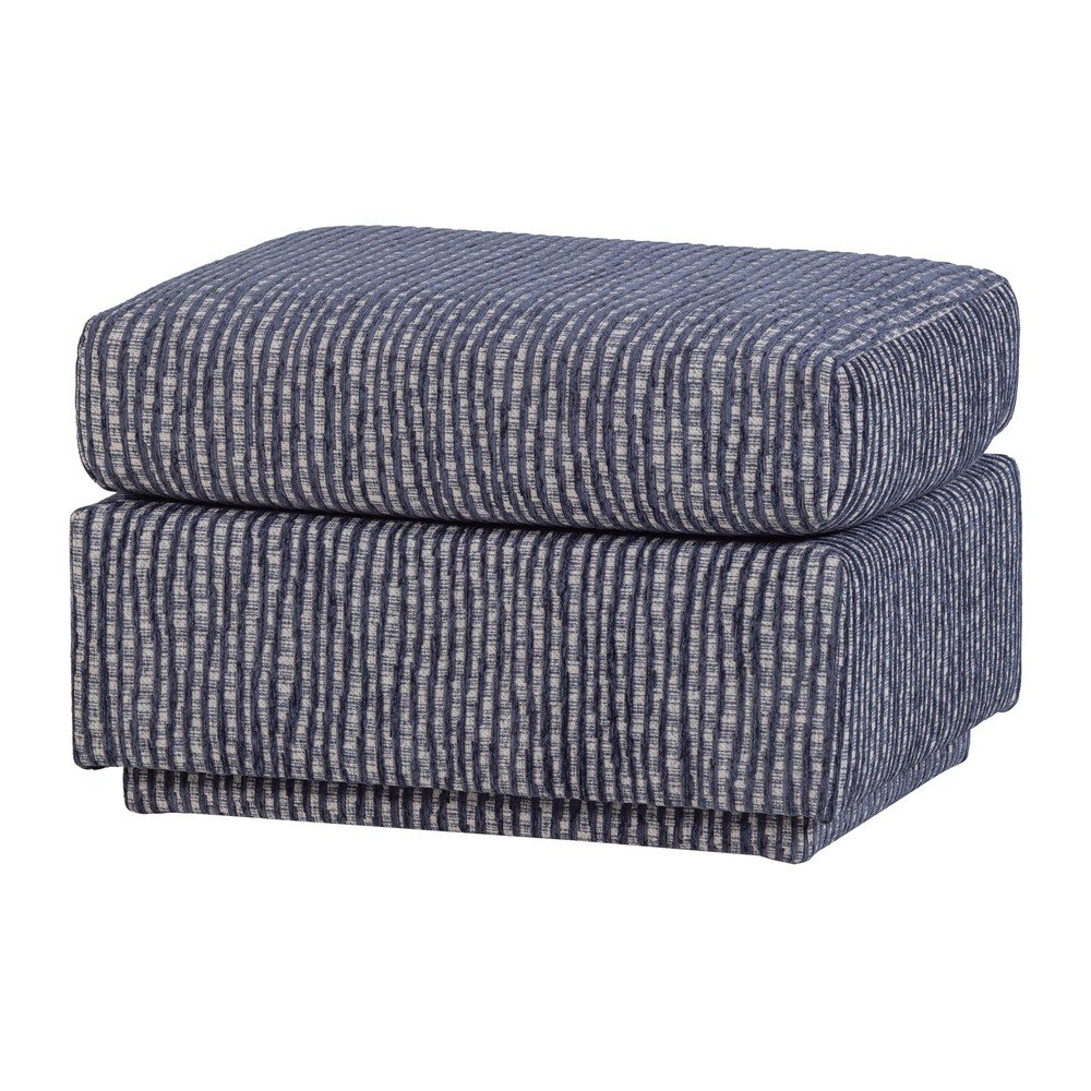 Szürkéskék kárpitozott lábtartó Lou – WOOOD