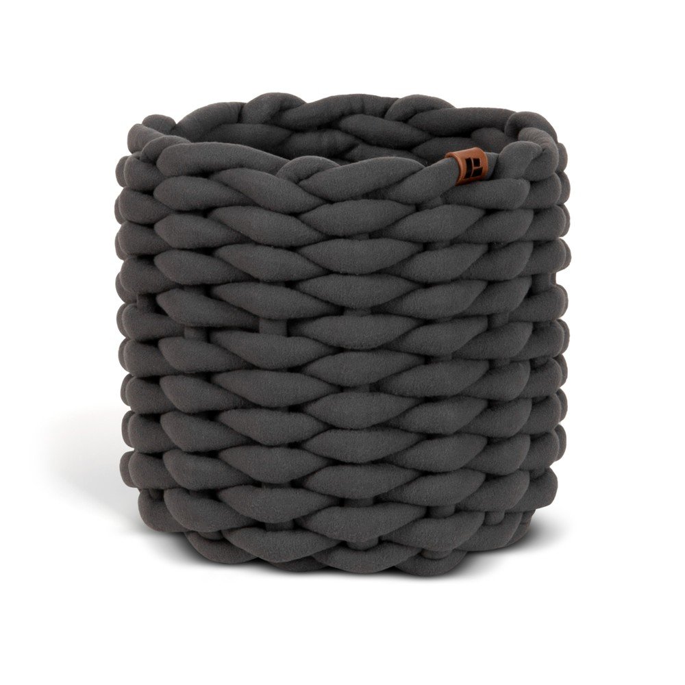 Textil tárolókosár ø 21x17 cm Peach Skin Round S – Bigso