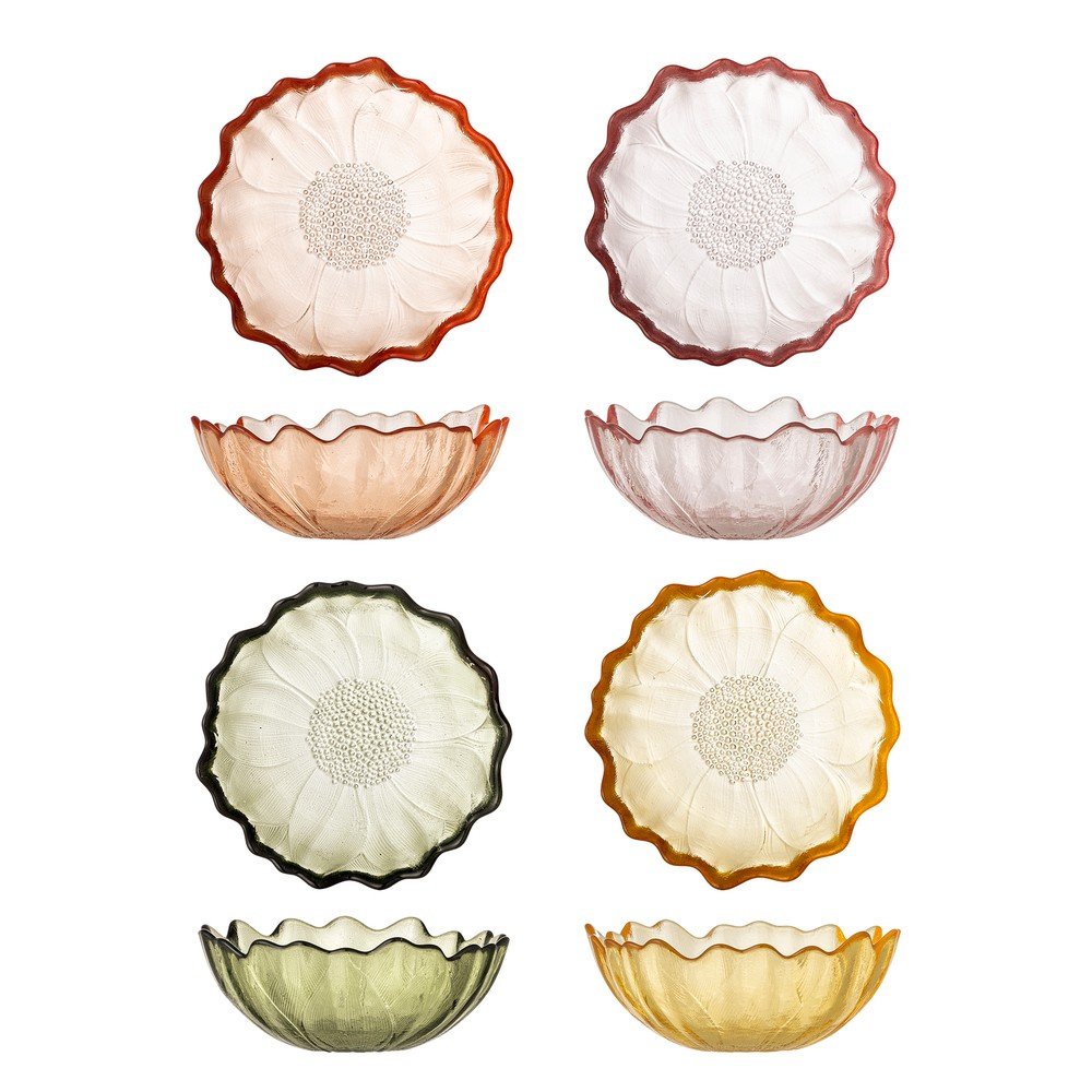 Üveg tálka szett fagylalthoz 4 db-os 120 ml Kana – Bloomingville