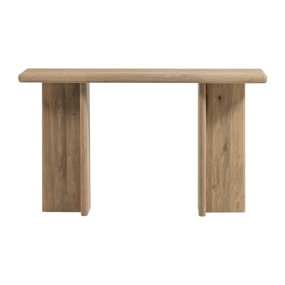 Világos natúr színű mangófa konzolasztal 40x80 cm Ato – WOOOD