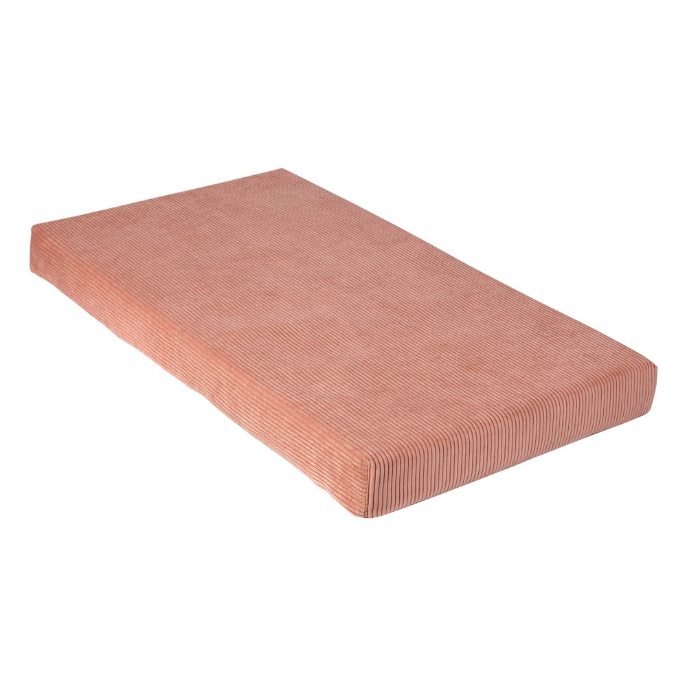 Világos rózsaszín kordbársony habszivacs játszótér 75x41x7 cm Bloque Montessori – Little Nice Things