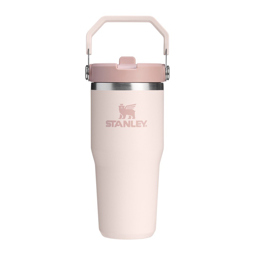 Világos rózsaszín rozsdamentes acél termosz 410 ml IceFlow™ Flip Straw 2.0 Tumbler Rose Quartz – Stanley