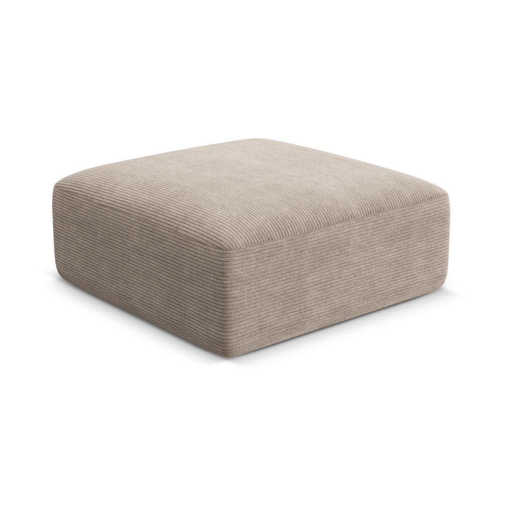 Világosbarna kordbársony lábtartó Campi – Cosmopolitan Design