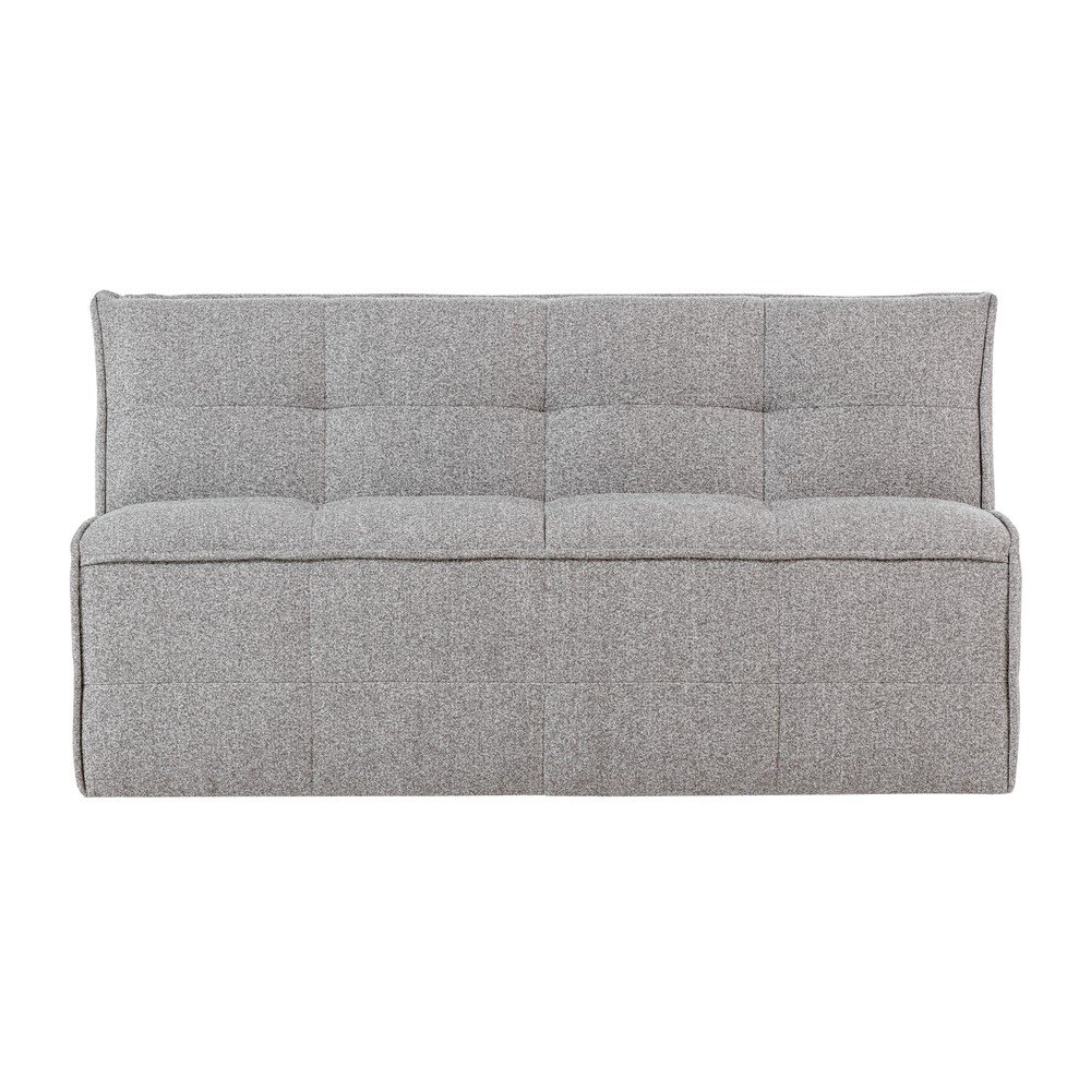 Világosszürke buklé párnázott pad Cluster – vtwonen