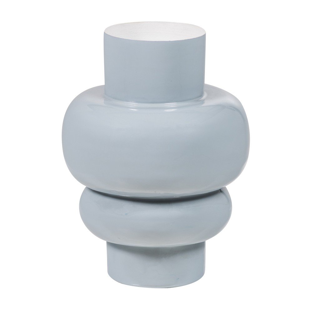 Világosszürke fém váza (magasság 27 cm) Auri – WOOOD