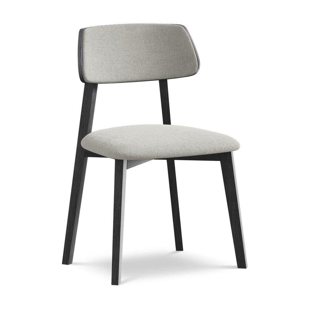 Világosszürke tömörfa étkezőszék Niu – Makamii