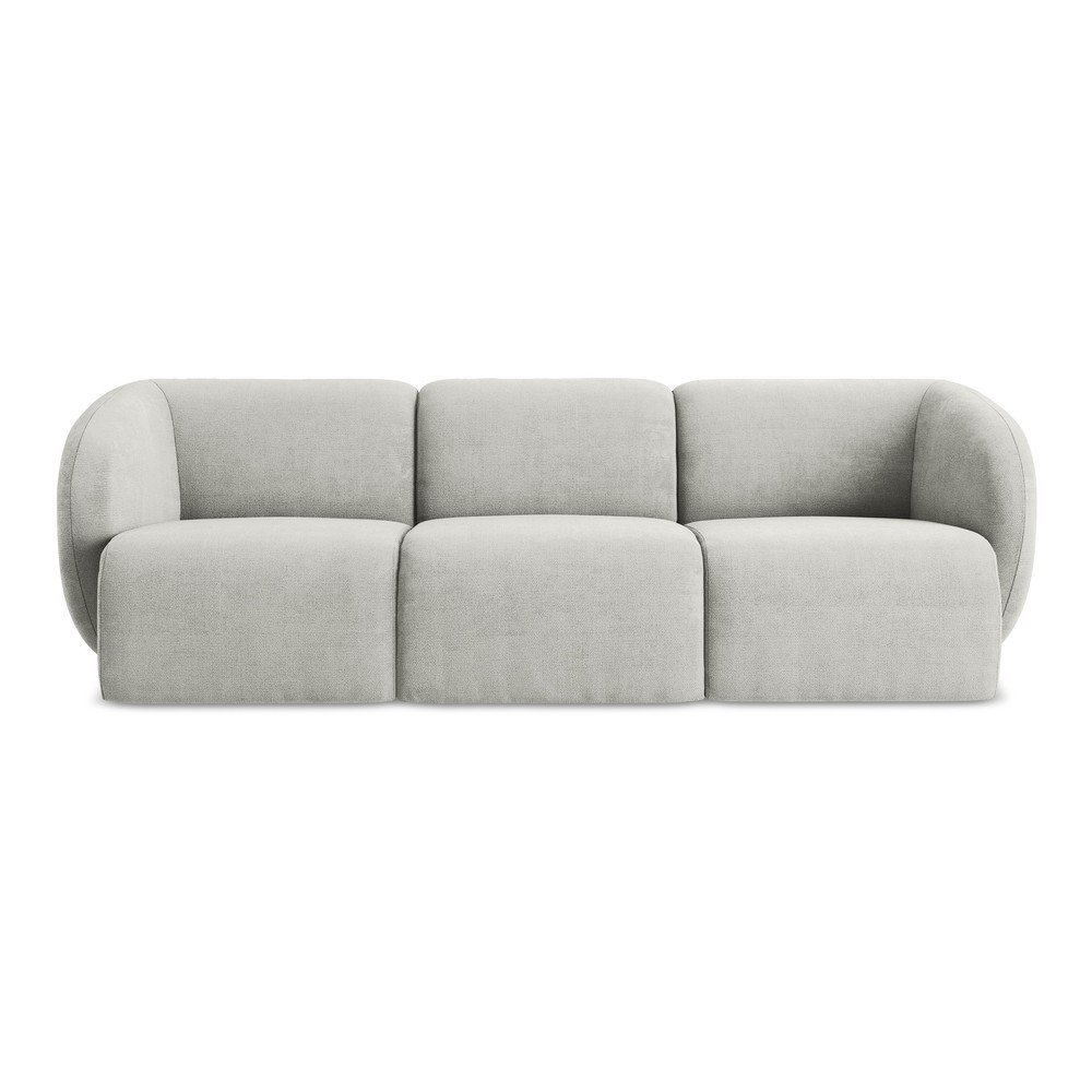 Világosszürke zsenília kanapé 244 cm Lani – Makamii